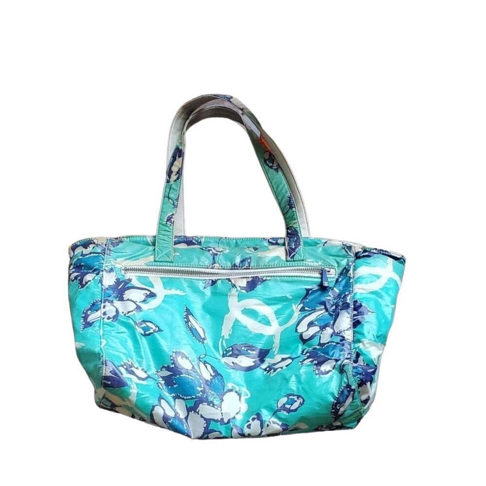 Chanel Floral Coated Cotton Tote